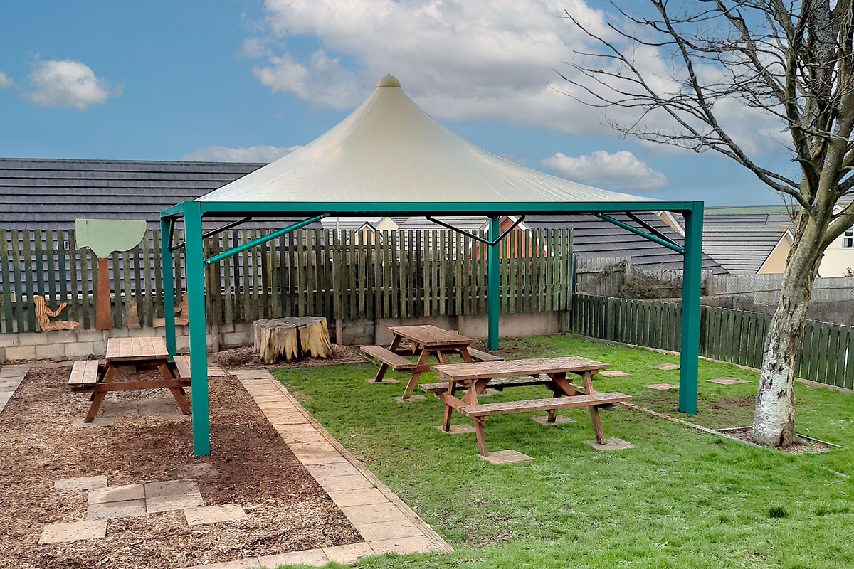 New Playground Shelter at Hartland Primary School 