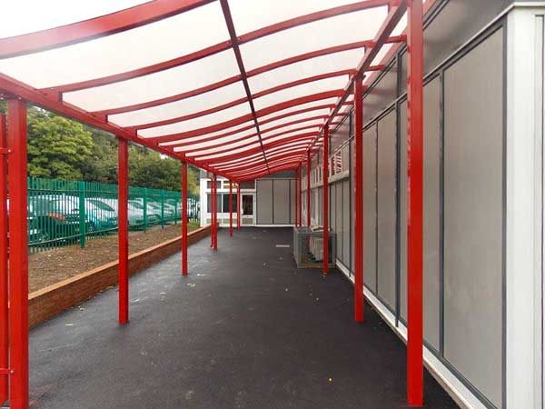 Polycarbonate canopies & tunnel walkways